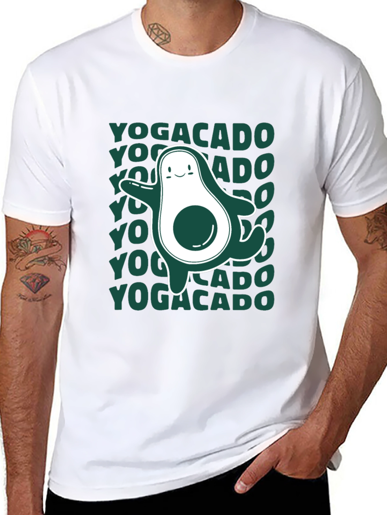 Yogacado Graphic Tee - Avocado Yoga Lover Shirt