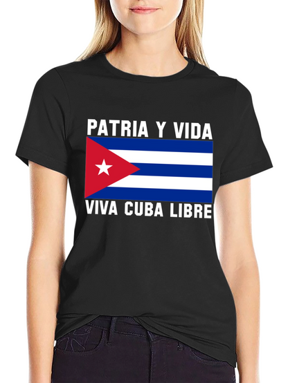 Patria Y Vida Viva Cuba Libre T-Shirt
