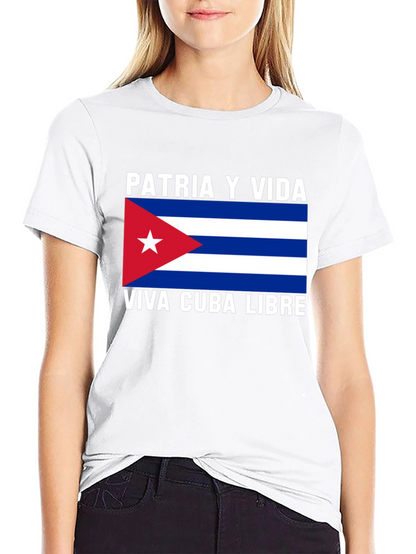 Patria Y Vida Viva Cuba Libre T-Shirt