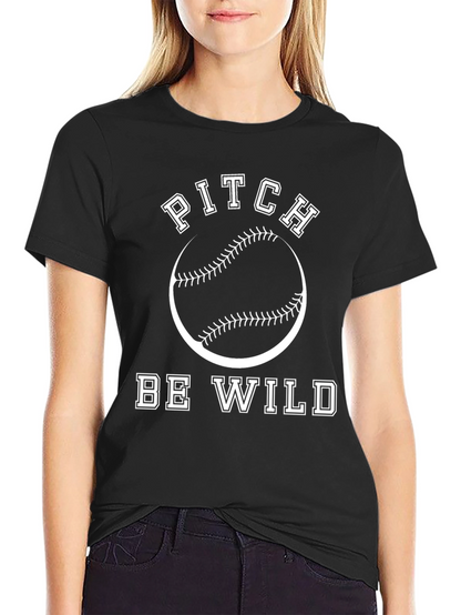 Pitch Be Wild Baseball Graphic Tee