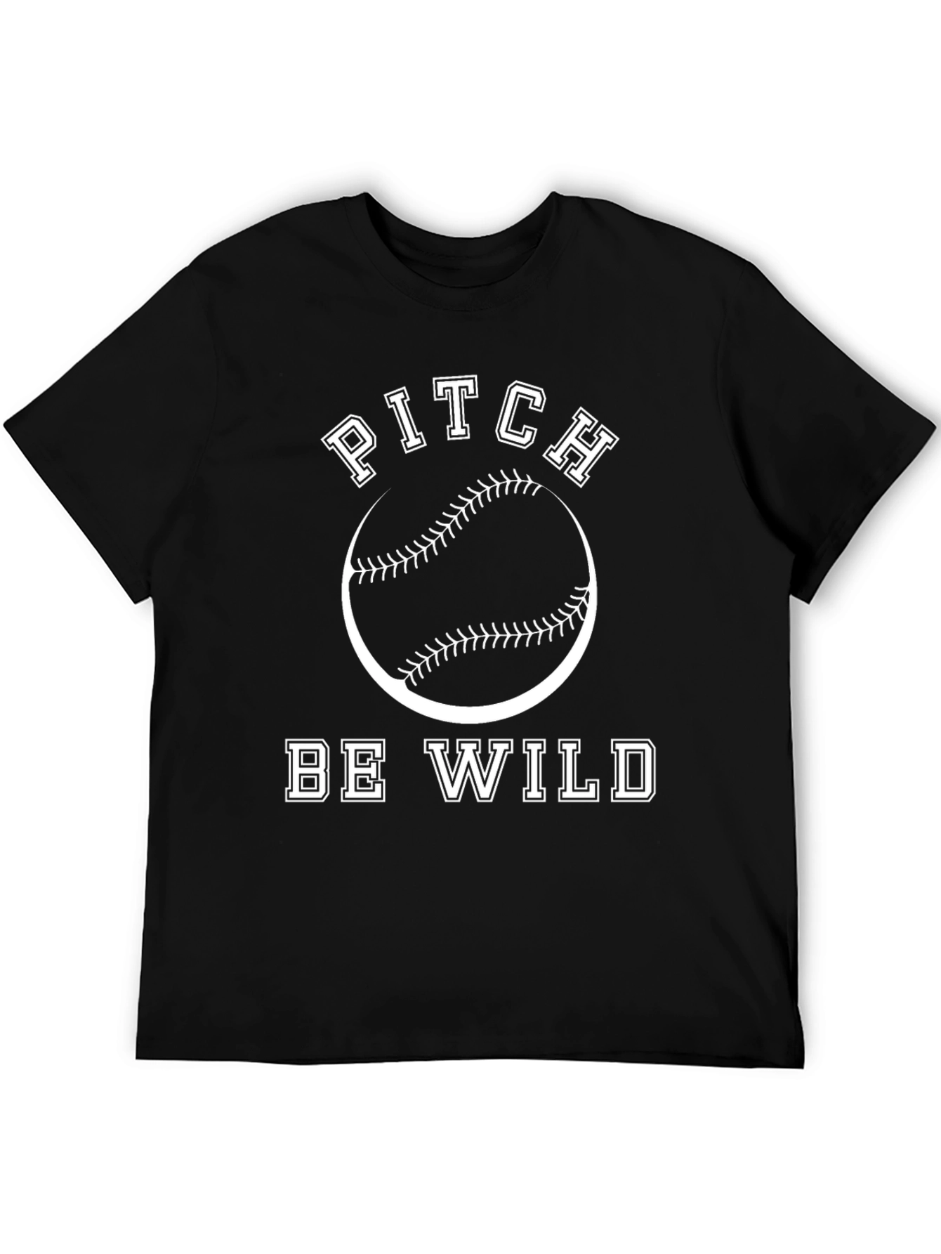Pitch Be Wild Baseball Graphic Tee