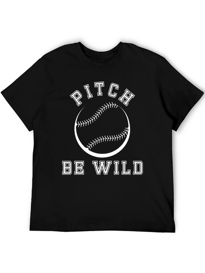 Pitch Be Wild Baseball Graphic Tee