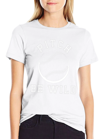 Pitch Be Wild Baseball Graphic Tee