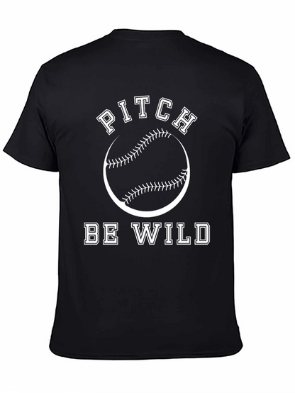 Pitch Be Wild Baseball Graphic Tee