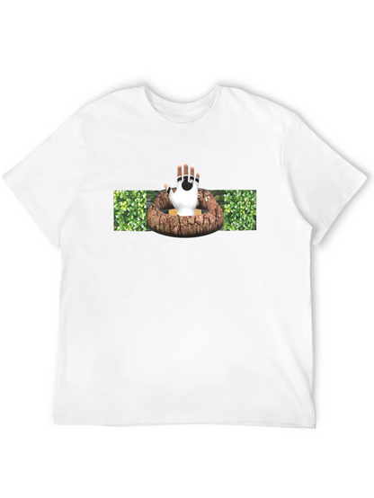 Unique Graphic Tee - Robot Hand Design