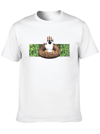 Unique Graphic Tee - Robot Hand Design