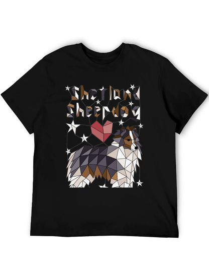 Shetland Sheepdog Geometric T-Shirt
