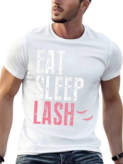 Eat Sleep Lash Black Graphic Tee
