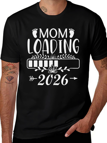 Mom Loading 2026 T-Shirt - Expecting Mom Tee