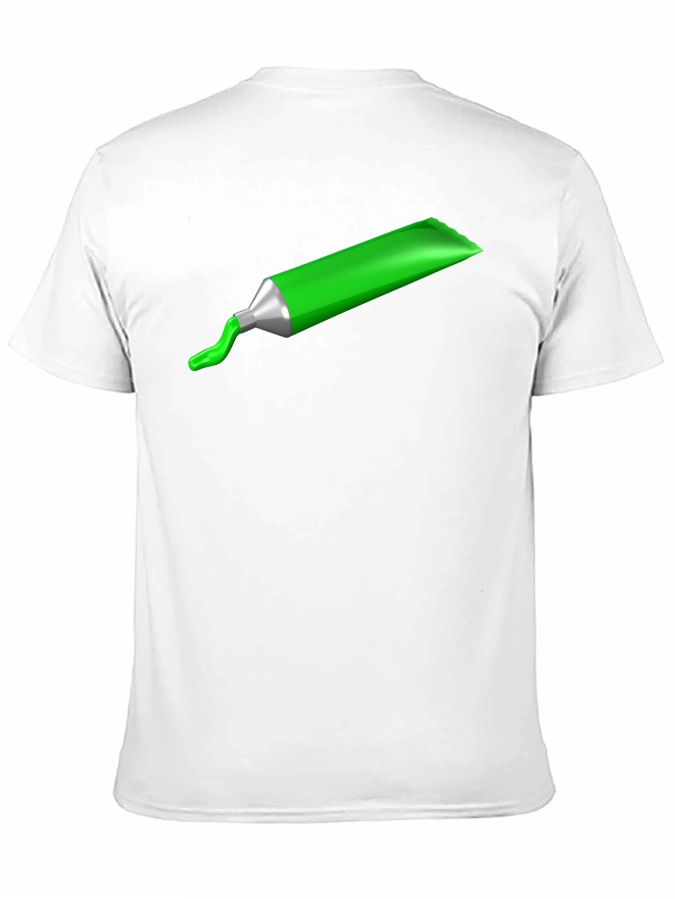 Green Paint Tube Graphic Tee - Modern Art Shirt
