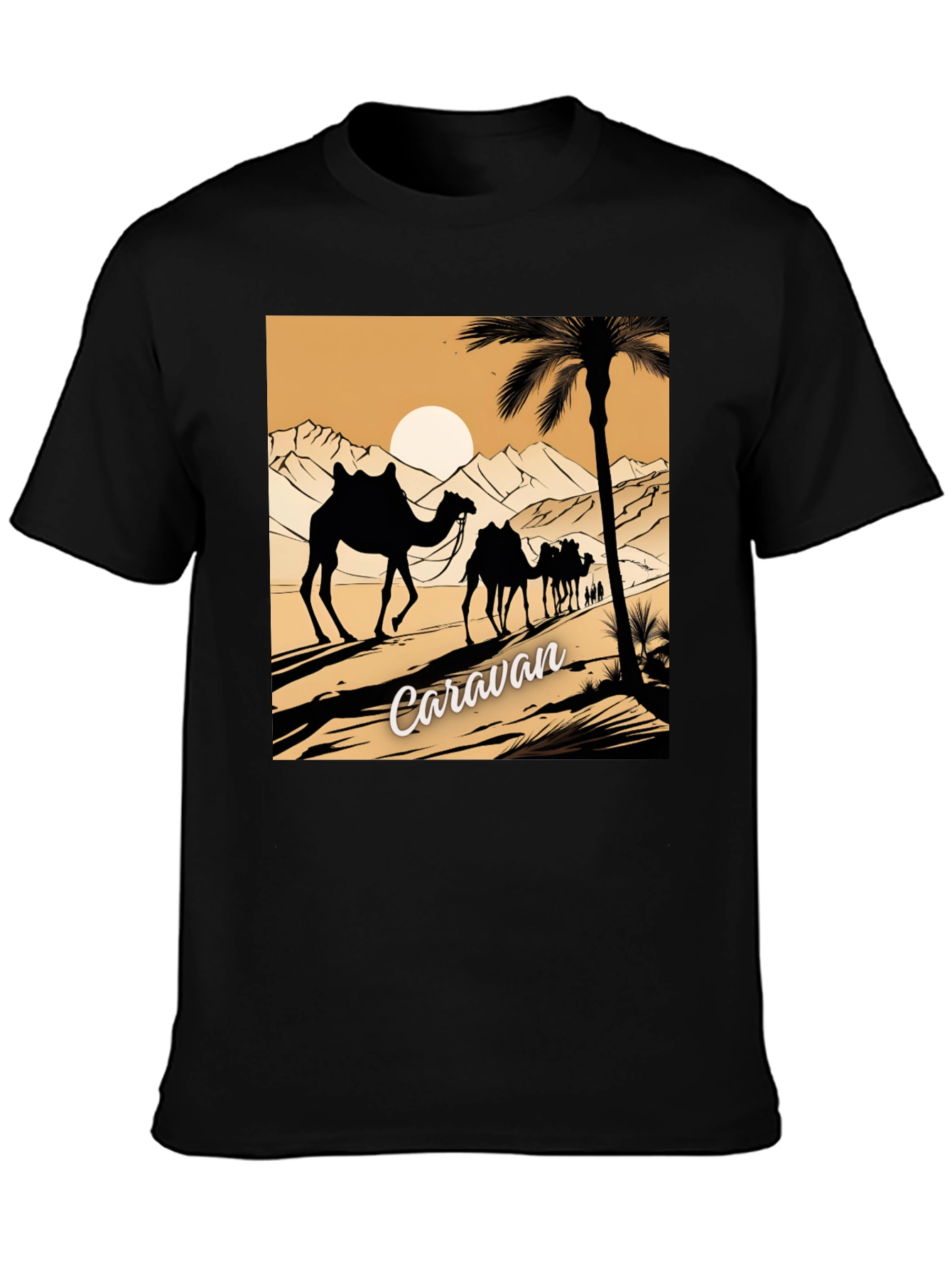 Caravan Desert Scene Graphic Tee