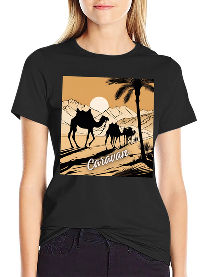 Caravan Desert Scene Graphic Tee