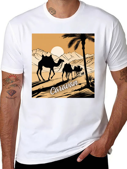 Caravan Desert Scene Graphic Tee
