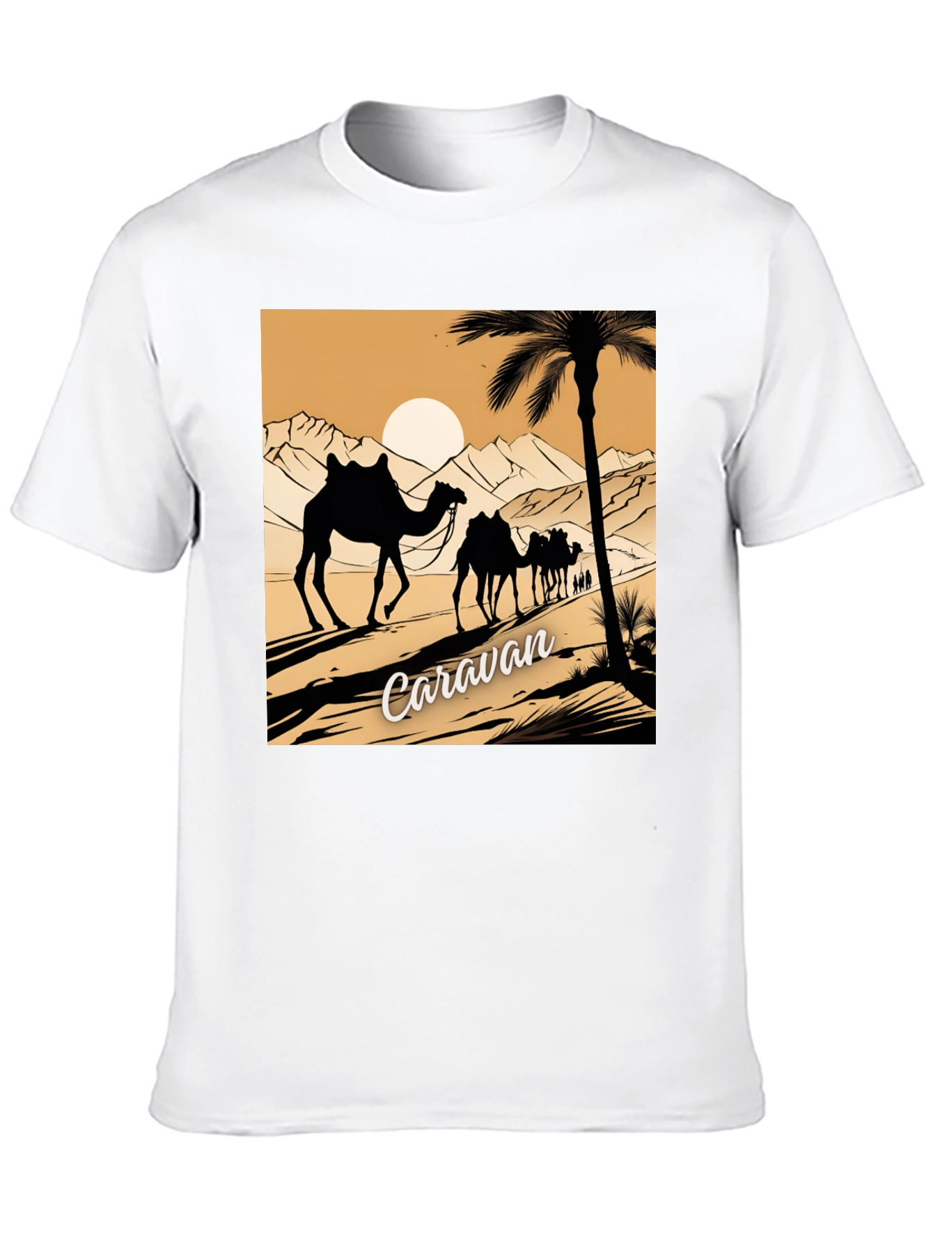 Caravan Desert Scene Graphic Tee