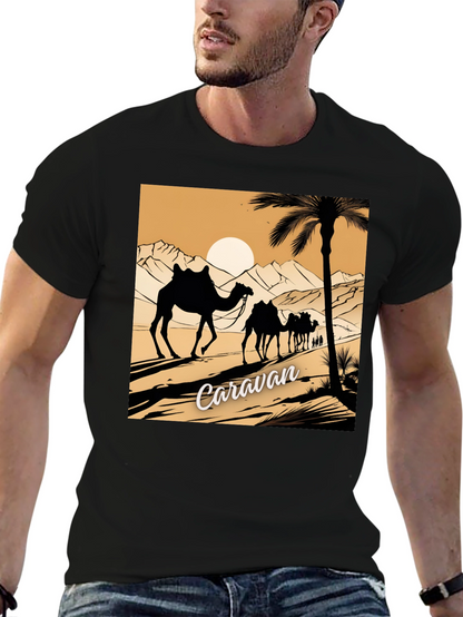 Caravan Desert Scene Graphic Tee