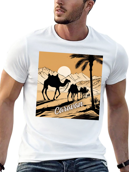 Caravan Desert Scene Graphic Tee