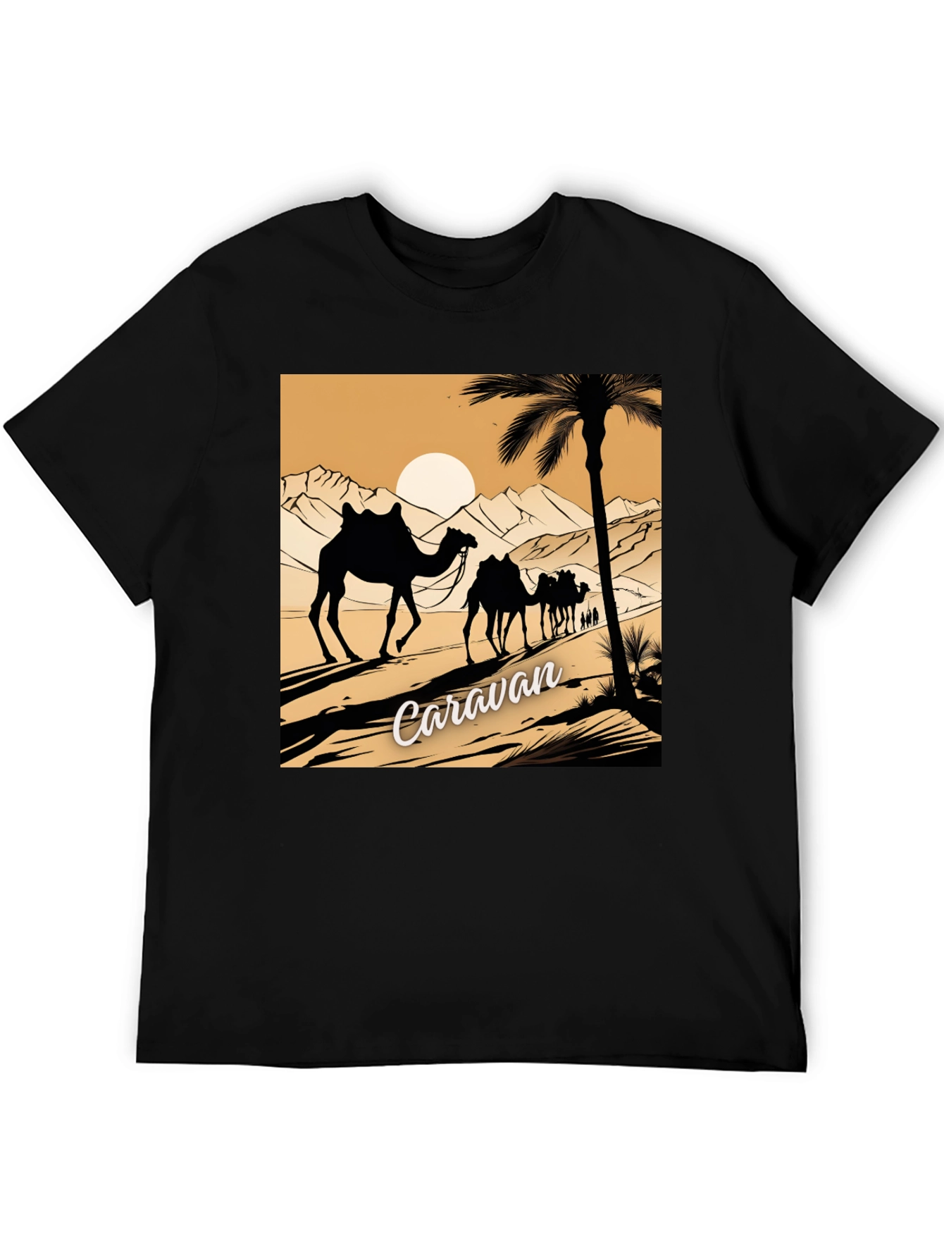 Caravan Desert Scene Graphic Tee