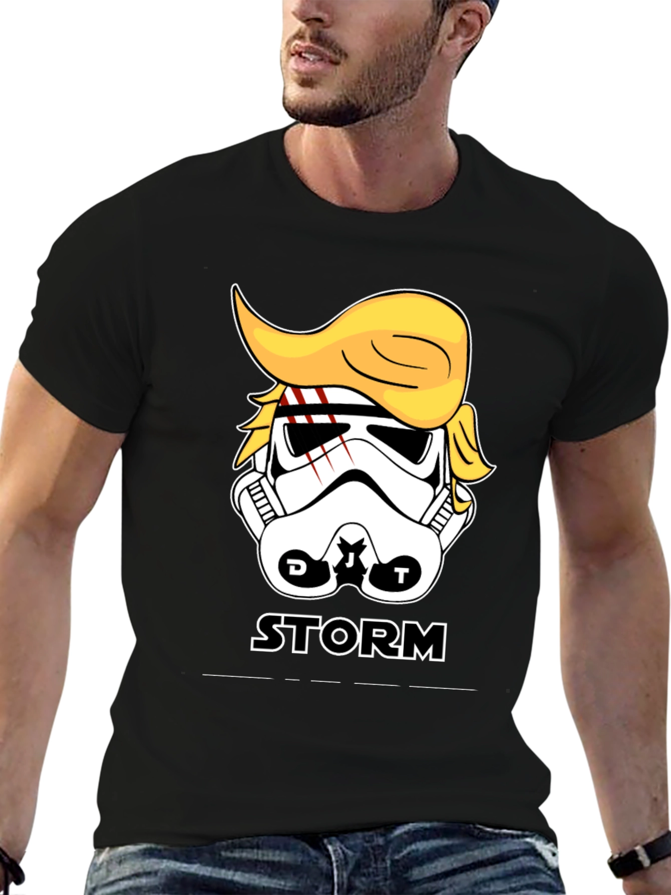 Storm Trooper Trump Parody Graphic T-Shirt
