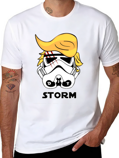 Storm Trooper Trump Parody Graphic T-Shirt