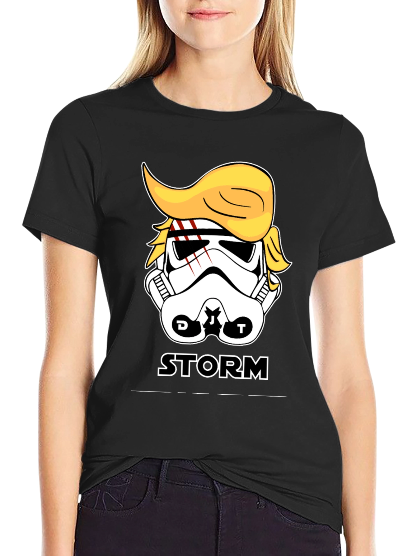 Storm Trooper Trump Parody Graphic T-Shirt