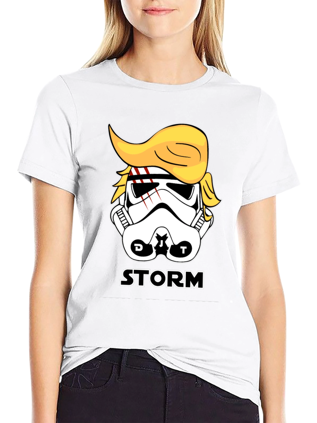 Storm Trooper Trump Parody Graphic T-Shirt