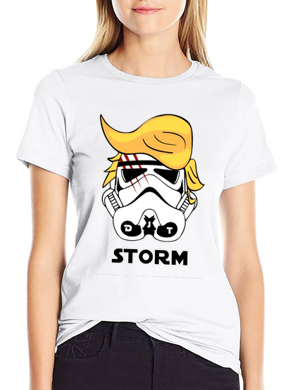 Storm Trooper Trump Parody Graphic T-Shirt