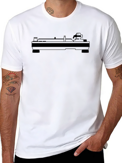 Turntable Graphic Tee - DJ Black T-Shirt
