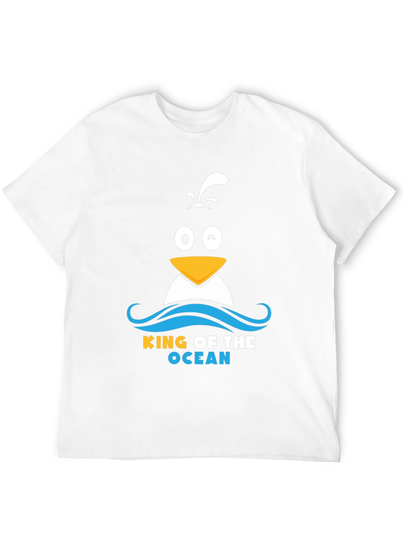 King of the Ocean Penguin T-Shirt - Black