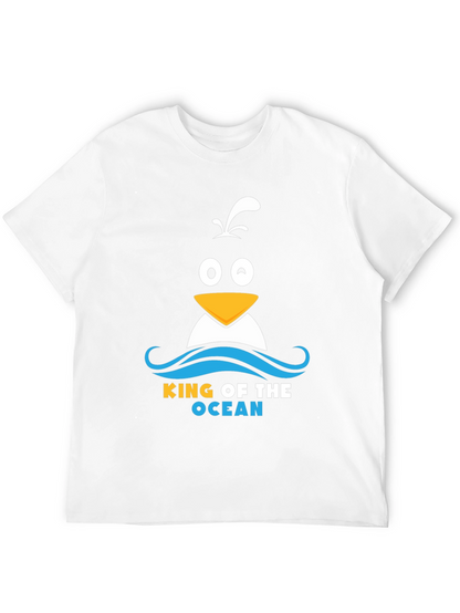 King of the Ocean Penguin T-Shirt - Black