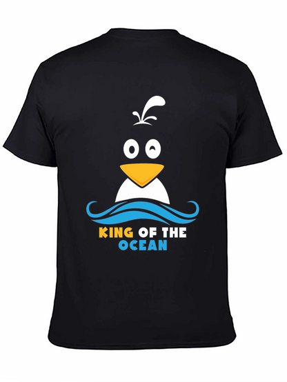 King of the Ocean Penguin T-Shirt - Black