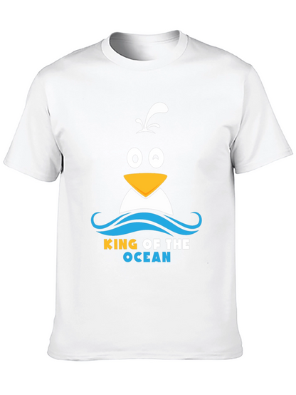 King of the Ocean Penguin T-Shirt - Black