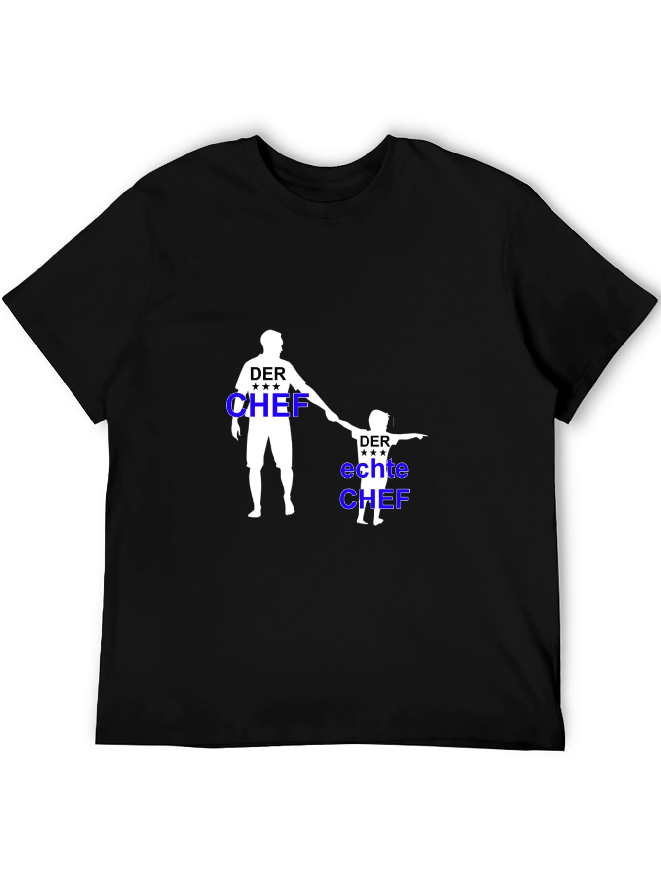 Der Chef Matching Father & Son Black T-Shirt