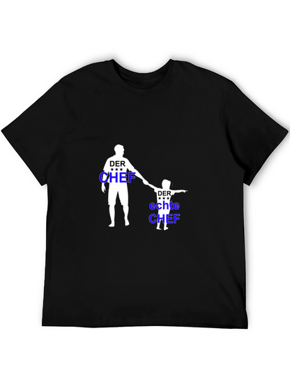 Der Chef Matching Father & Son Black T-Shirt