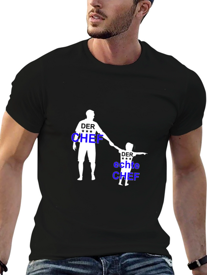Der Chef Matching Father & Son Black T-Shirt