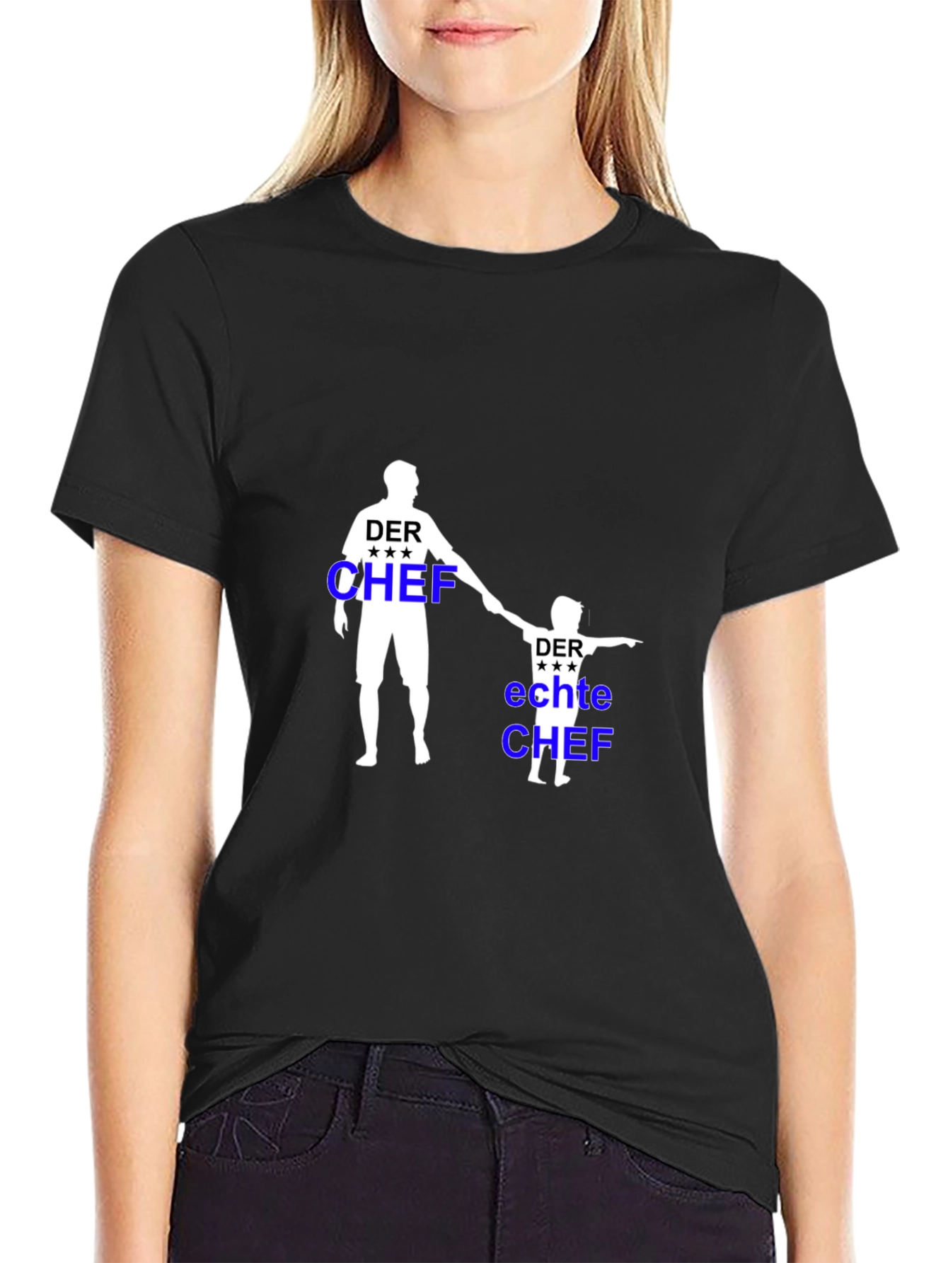Der Chef Matching Father & Son Black T-Shirt