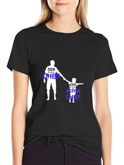 Der Chef Matching Father & Son Black T-Shirt