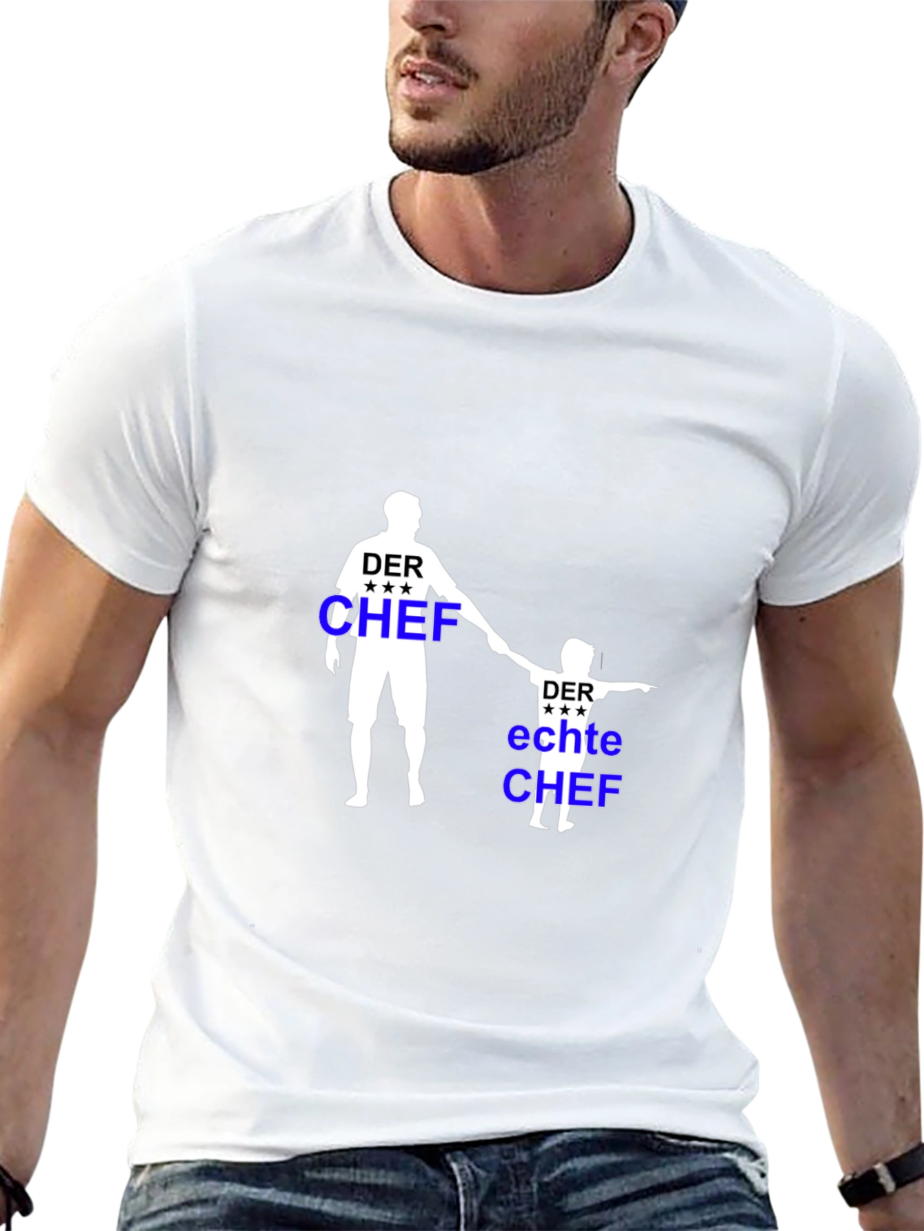 Der Chef Matching Father & Son Black T-Shirt