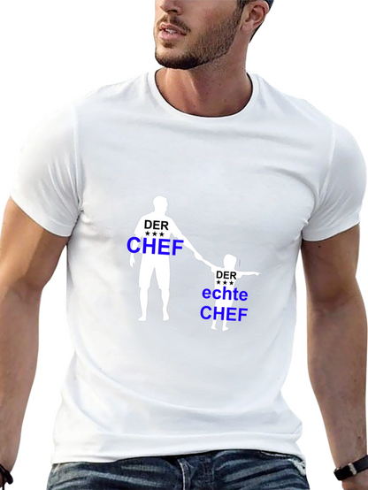 Der Chef Matching Father & Son Black T-Shirt