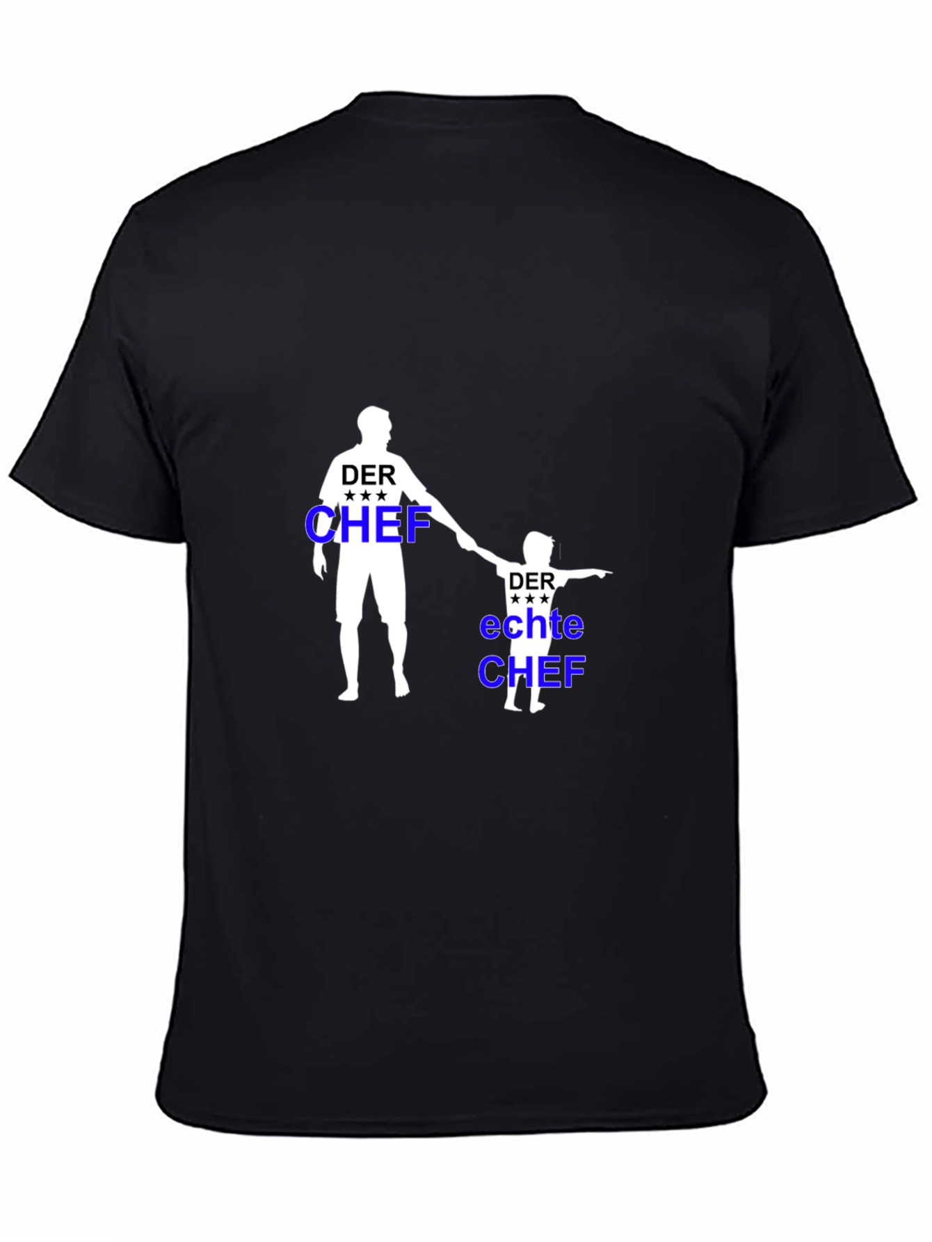 Der Chef Matching Father & Son Black T-Shirt