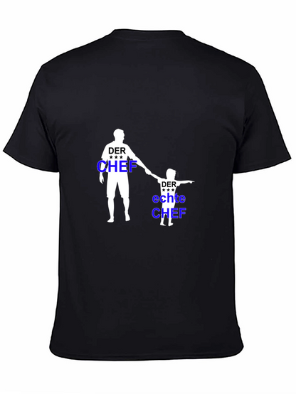 Der Chef Matching Father & Son Black T-Shirt