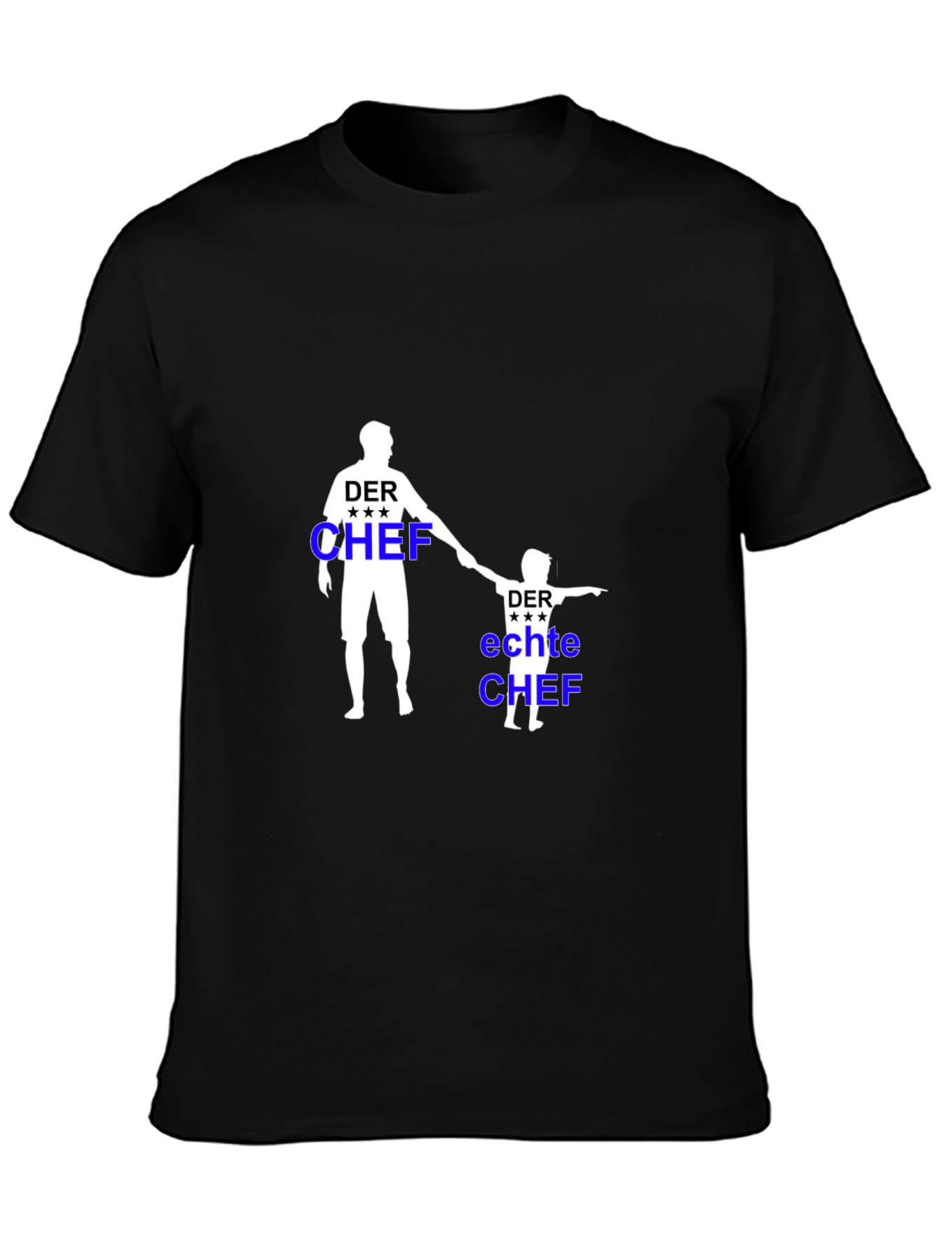 Der Chef Matching Father & Son Black T-Shirt