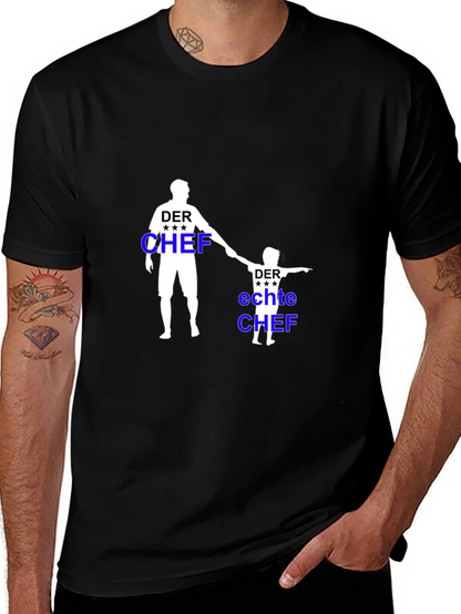 Der Chef Matching Father & Son Black T-Shirt