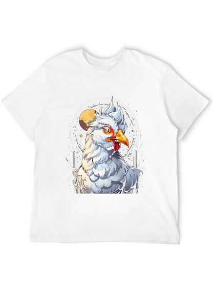 Chicken Moon Graphic Tee - Quirky Unisex T-Shirt