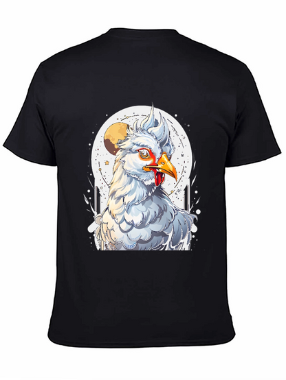 Chicken Moon Graphic Tee - Quirky Unisex T-Shirt