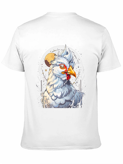 Chicken Moon Graphic Tee - Quirky Unisex T-Shirt