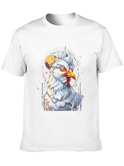 Chicken Moon Graphic Tee - Quirky Unisex T-Shirt