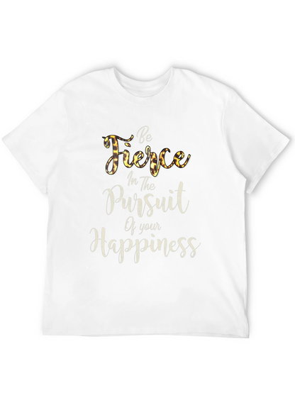 Fierce Happiness Graphic Tee - Soft Black Unisex T-Shirt