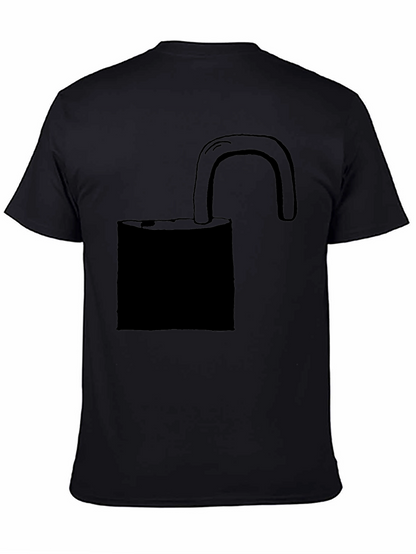 Unlock T-Shirt - Black Cotton Graphic Tee