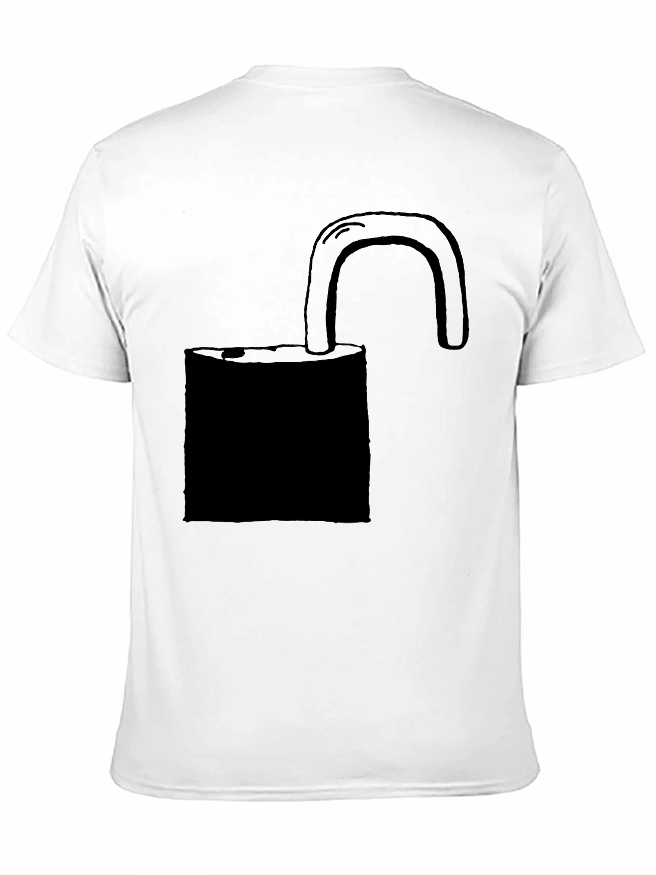 Unlock T-Shirt - Black Cotton Graphic Tee