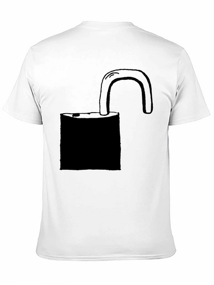 Unlock T-Shirt - Black Cotton Graphic Tee
